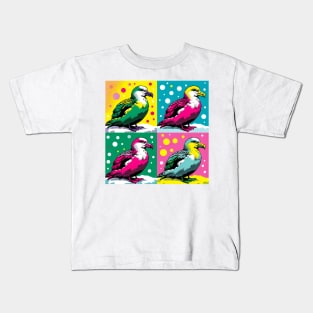 Polar Flight - Pop Art Snow Petrel Kids T-Shirt